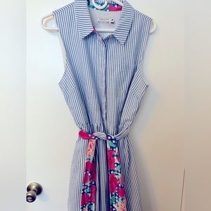 Vineyard vines sear sucker dress size 12